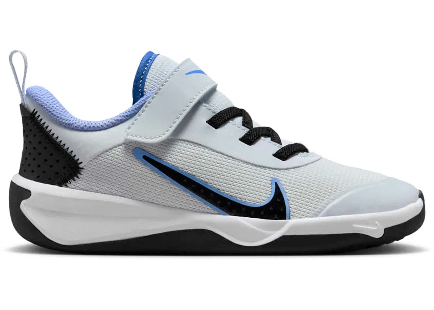 Детские кроссовки Lifestyle Nike Omni Multi-Court, Football Grey/Black/Astronomy Blue/Royal Pulse