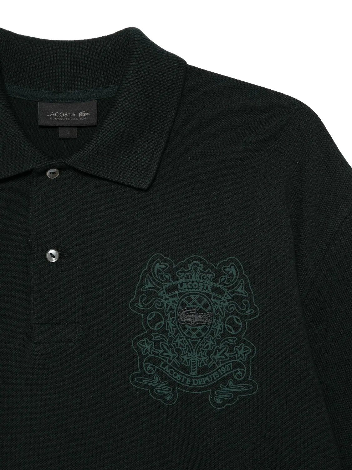 Поло из хлопка Lacoste, черный — фото 3