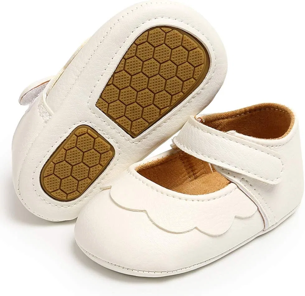 Детские туфли Мэри Джейн для девочек с бантом LAFEGEN, White