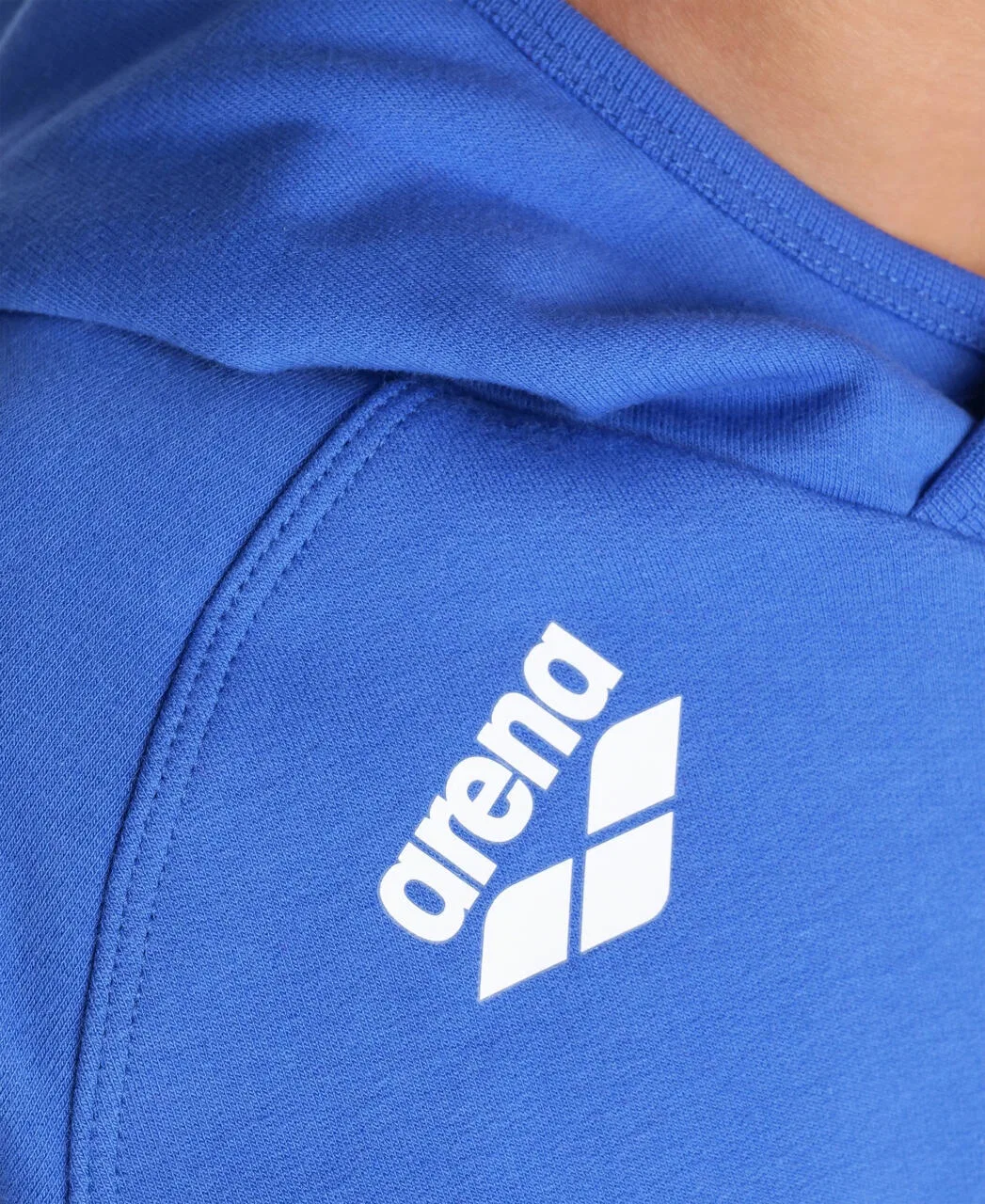 Детское худи с капюшоном из хлопкового флиса Arena Team Hooded Sweat Panel, Blau — фото 3