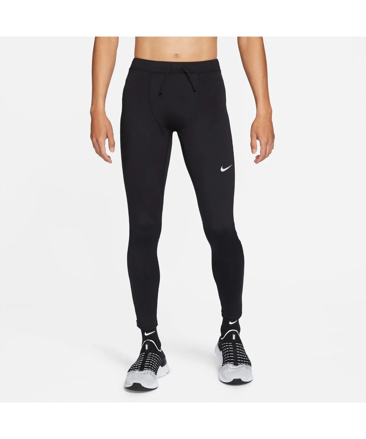 Мужские тайтсы Dri-FIT с принтом NIKE, Черный