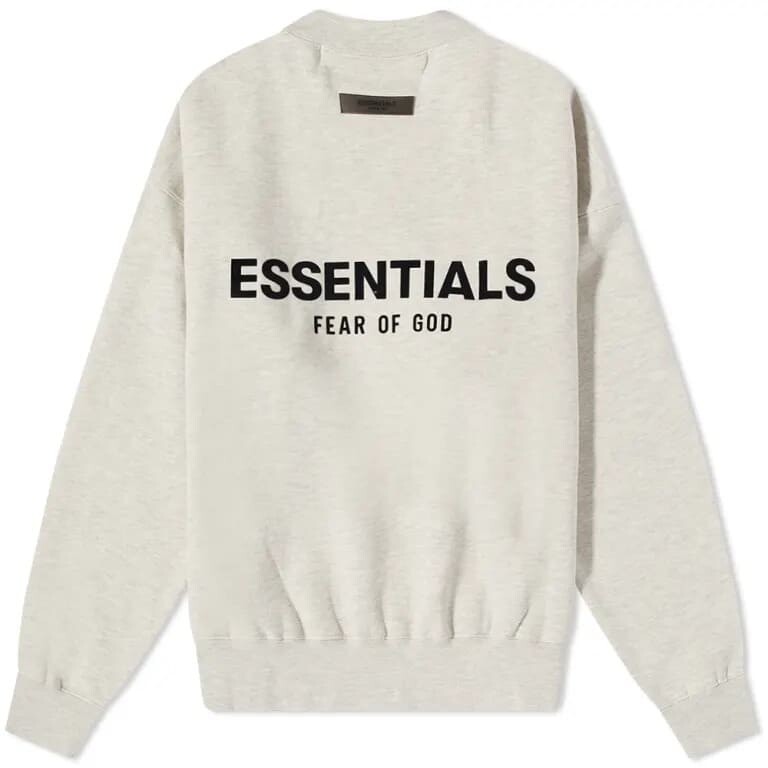 Худи Fear of God Essentials Crewneck, серый — фото 3