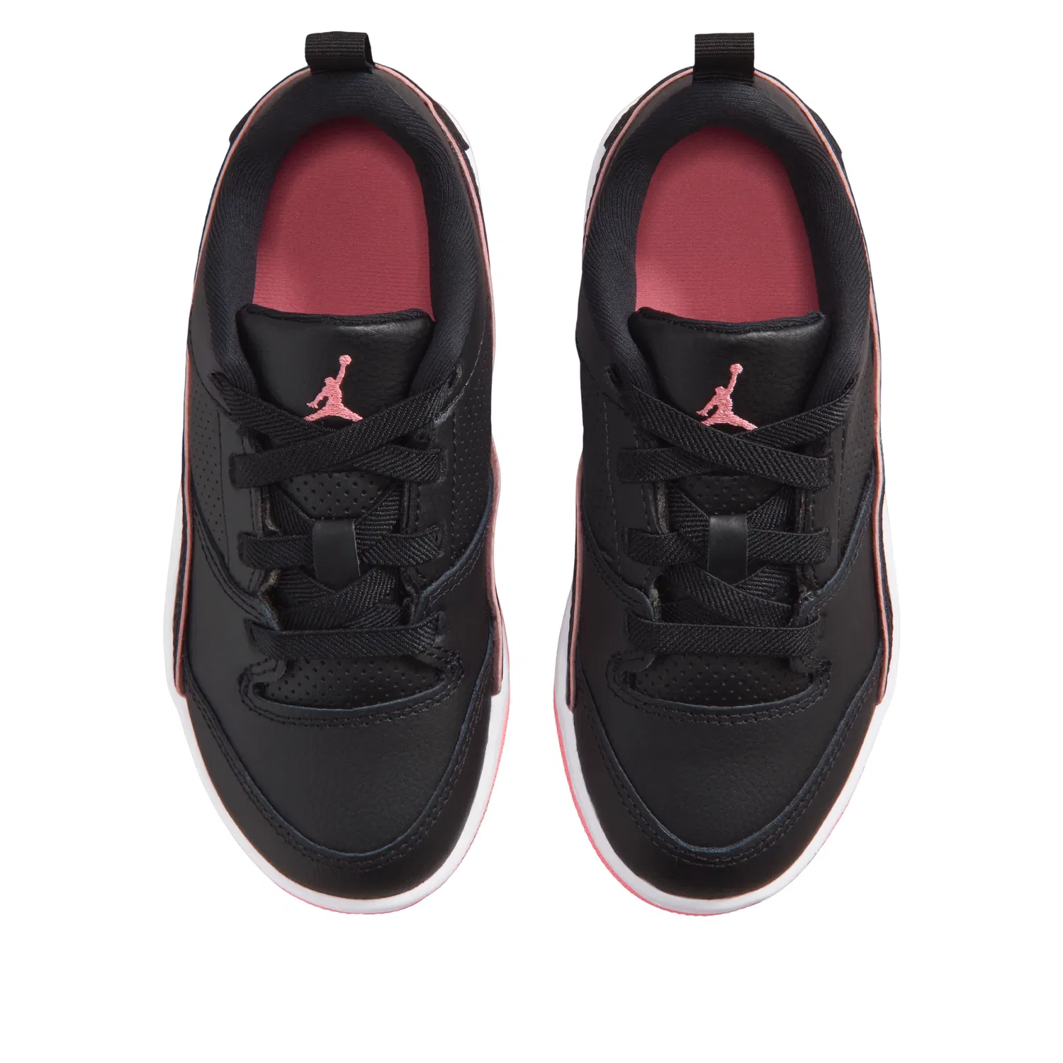 Детские кроссовки с текстильным верхом Flight Court 'Black White Pink Gaze' Jordan, Black/White/Pink Gaze — фото 2