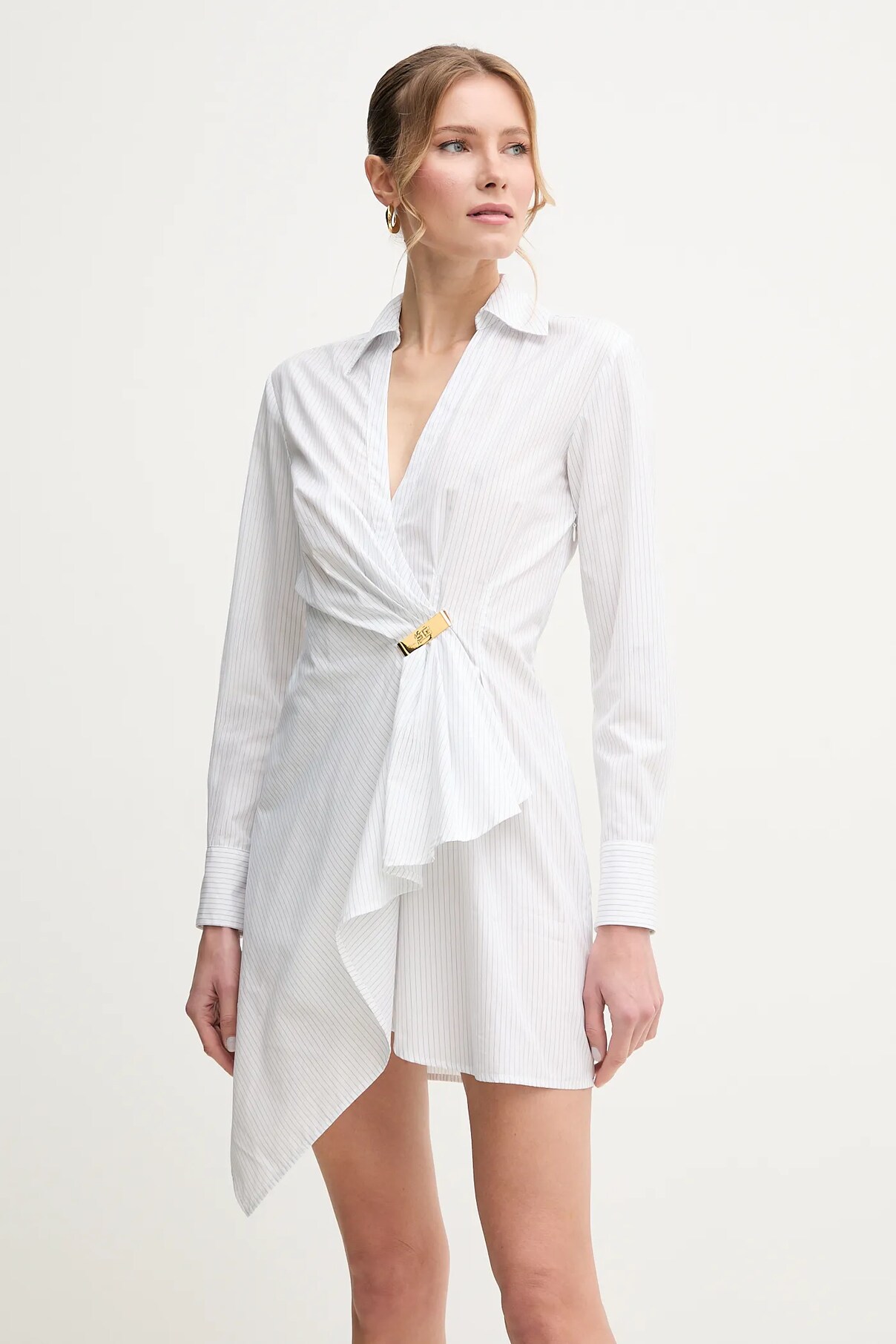

Платье из хлопка Elisabetta Franchi, белый