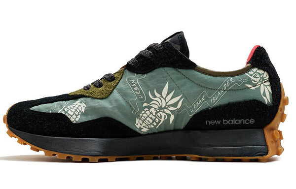 Кроссовки ограниченный выпуск edt x sbtg x 327 New Balance, зеленый — фото 2