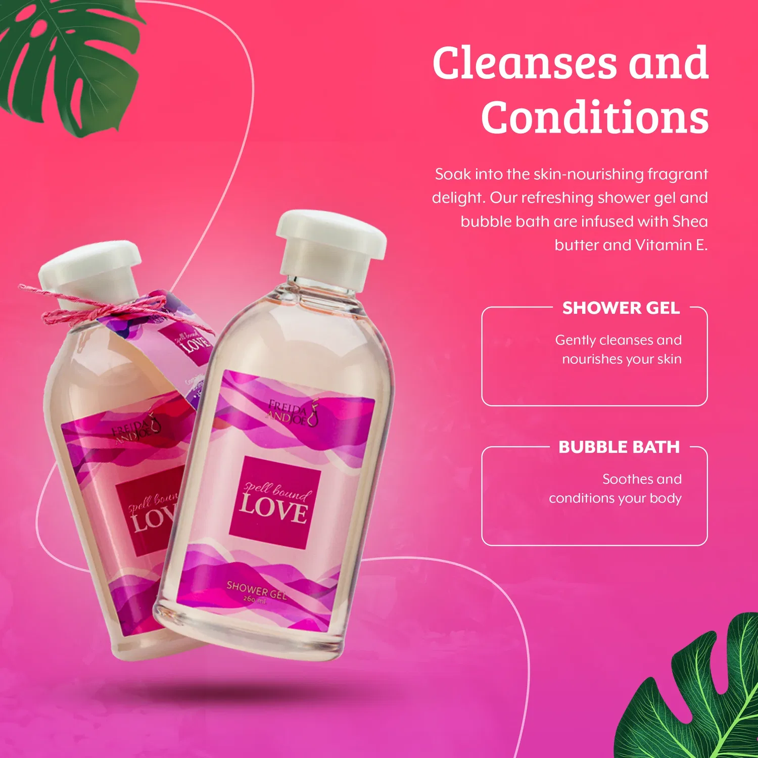 Набор для ухода за кожей Spell Bound Love Spa в винтажной деревянной подарочной корзине Freida and Joe, фиолетовый — фото 4