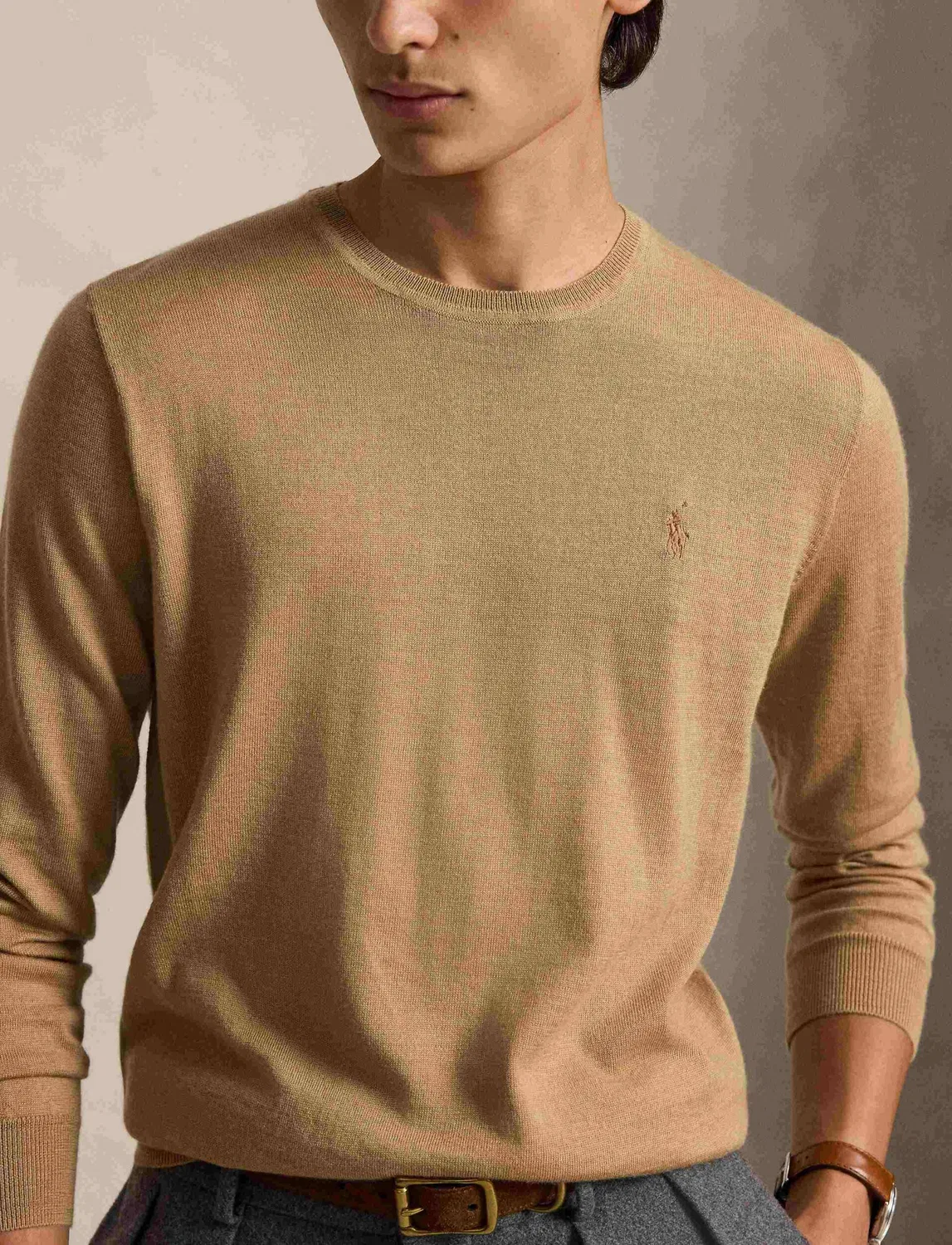 Свитер из шерсти Polo Ralph Lauren, Cammello — фото 4