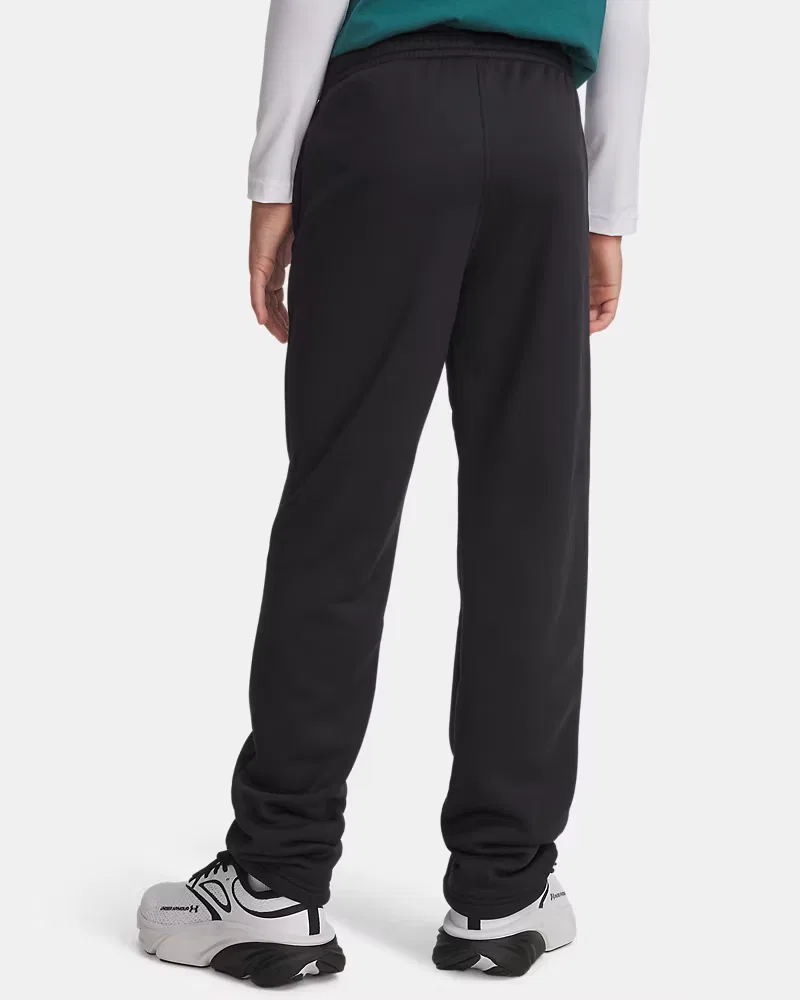 Штаны детские 66 см на флисовой подкладке Armour Fleece UnderArmour, Black/White — фото 2