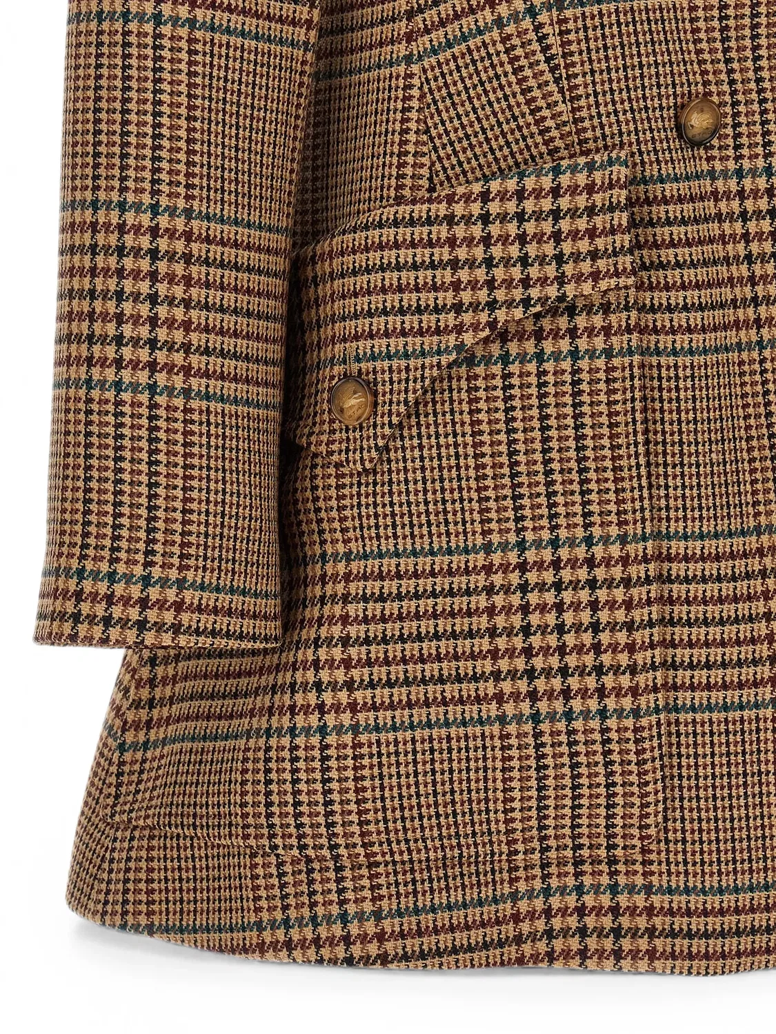 Пальто Prince of Wales коричневое ETRO, коричневый — фото 2