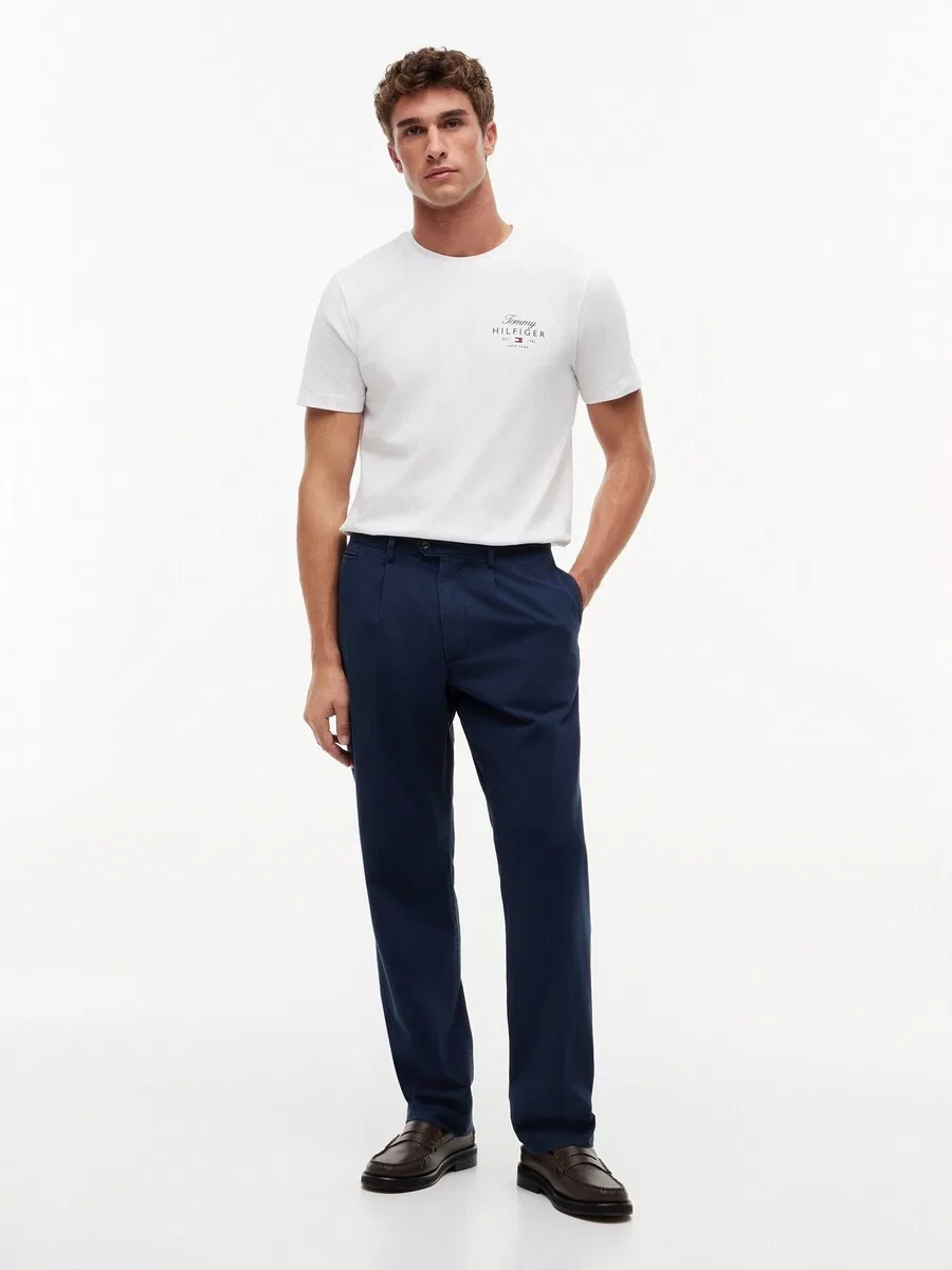 Футболка TOMMY HILFIGER с логотипом, белого цвета — фото 4