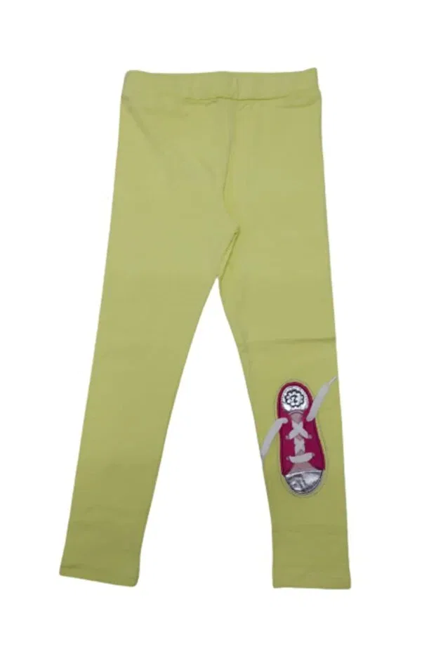 Детские леггинсы для девочек с принтом Timi Kids, Yellow