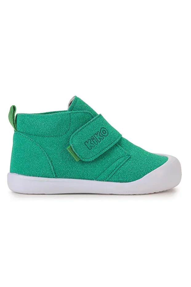 Детские ботинки для девочек на липучке Winnie first step Kiko Kids, Green — фото 4