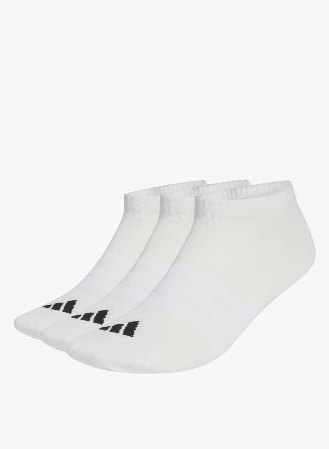Носки низкие тонкие и легкие комплект 3 пары Adidas, белый