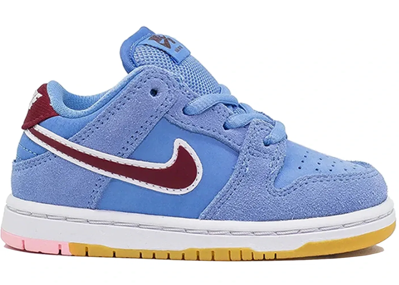 Детские кроссовки Nike SB Dunk Low Philadelphia Phillies, Valor Blue/Team Maroon/White/Gum