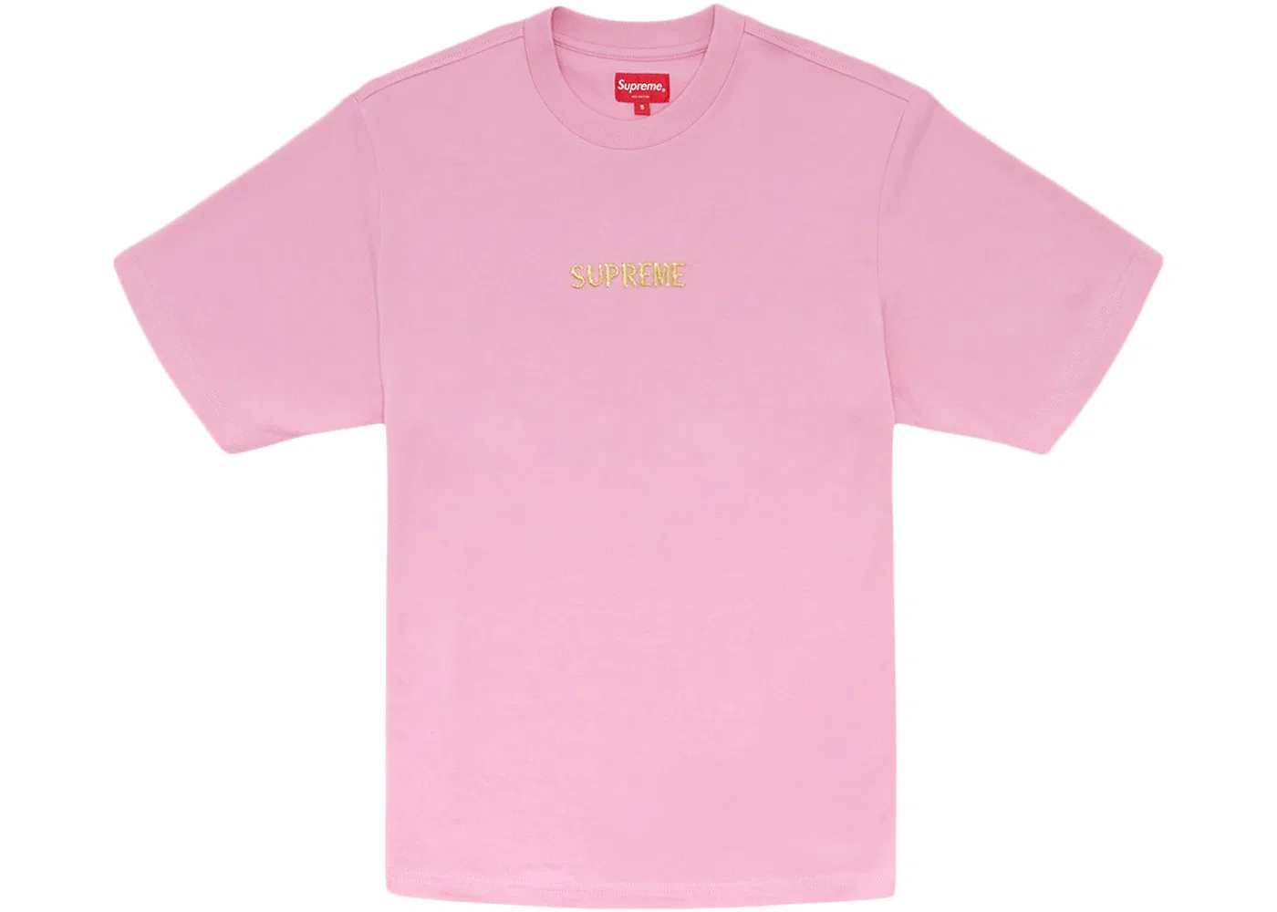 Мужская футболка с принтом Supreme S/S Top, Pink