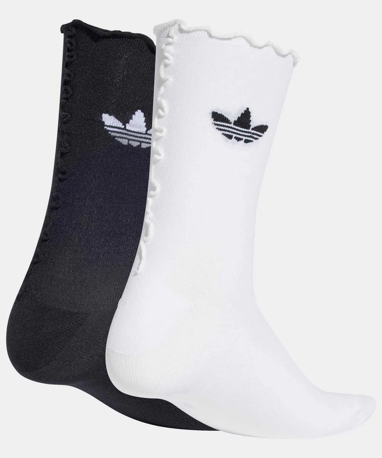 Носки с рюшами, 2 пары Adidas Originals, White/Black — фото 2