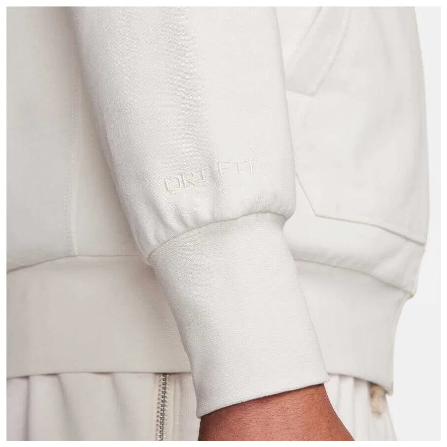 Свитшот мужской с капюшоном и молнией Dri Fit Standard Issue Full-Zip Hoodie Nike, Белый — фото 2