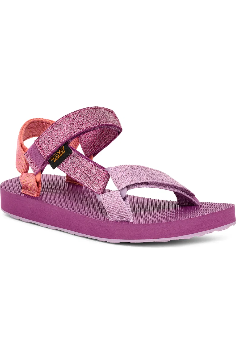 Сандалии детские с блестящими ремешками Original Universal Teva, Pink/Purple Multi