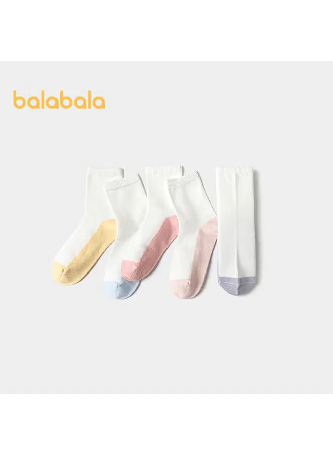 Носки детские мягкие эластичные, комплект 5 пар, Balabala, ассорти