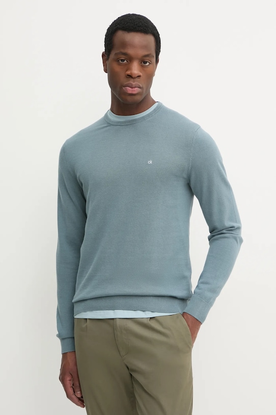 

Свитер с добавлением шелка Calvin Klein, зеленый