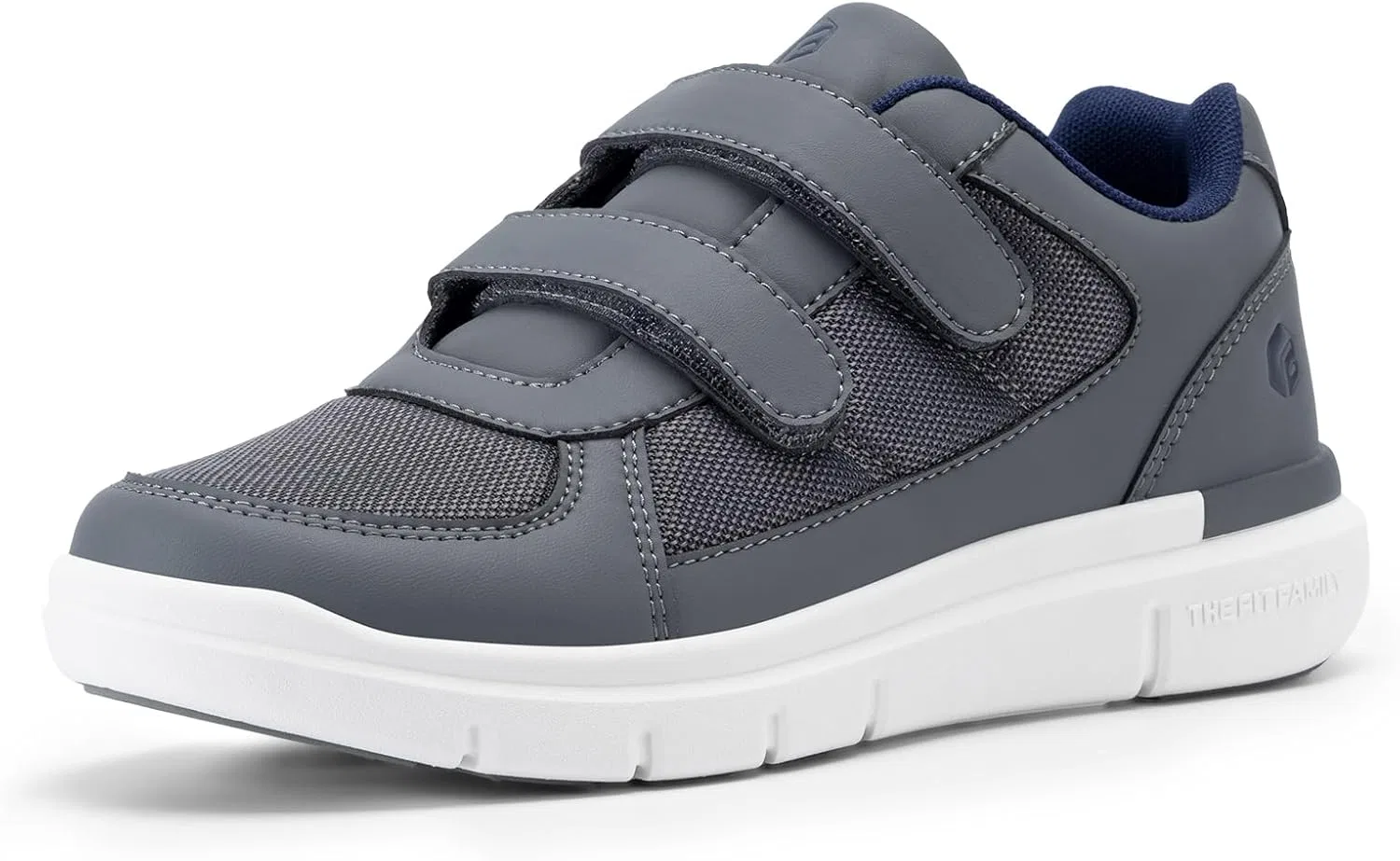 Мужские кроссовки FitVille Easytop Duo Strap V3 Extra Wide Trainers Trainers, Gray