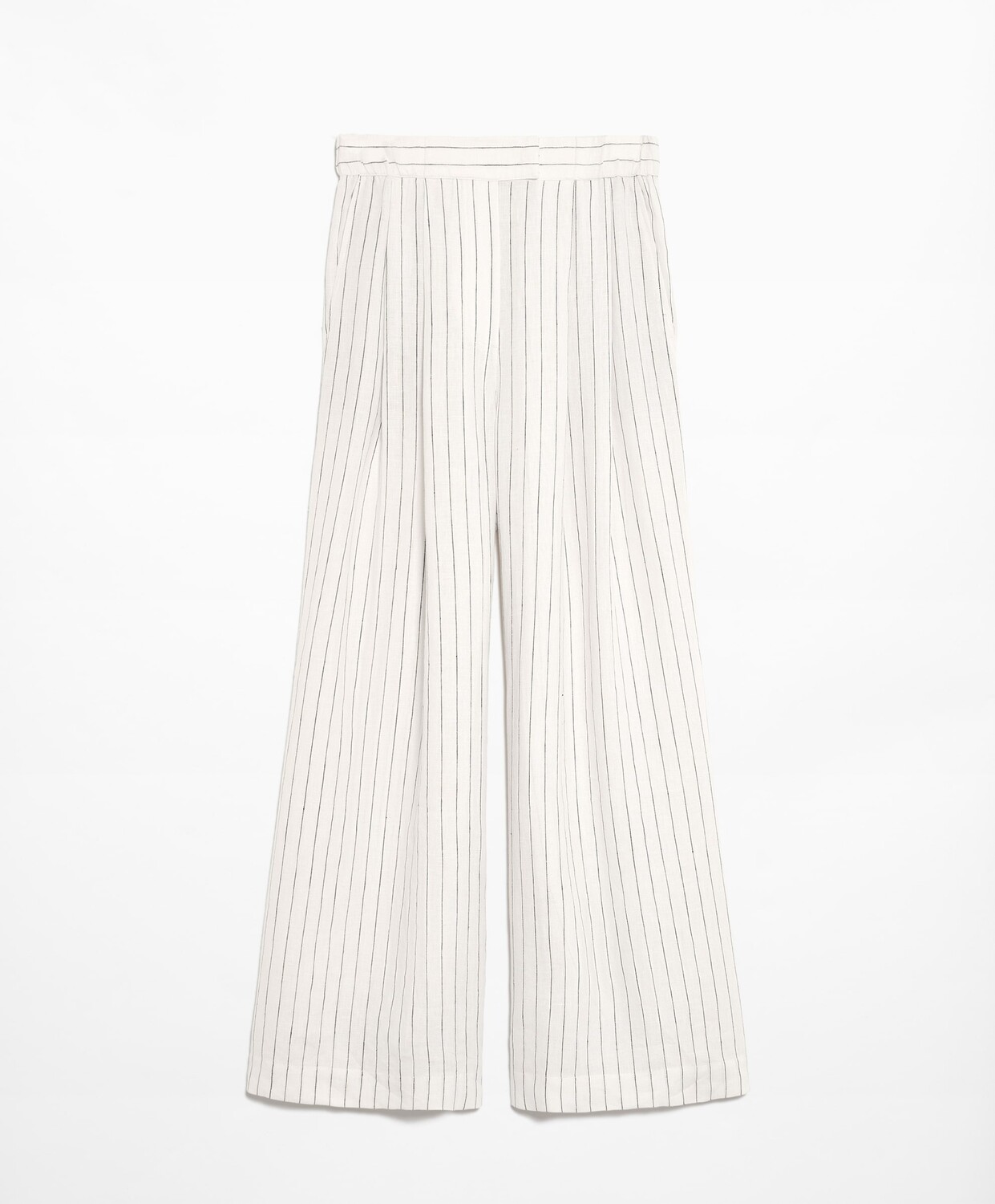 

Брюки Oysho Linen Wide Straight Leg, кремовый