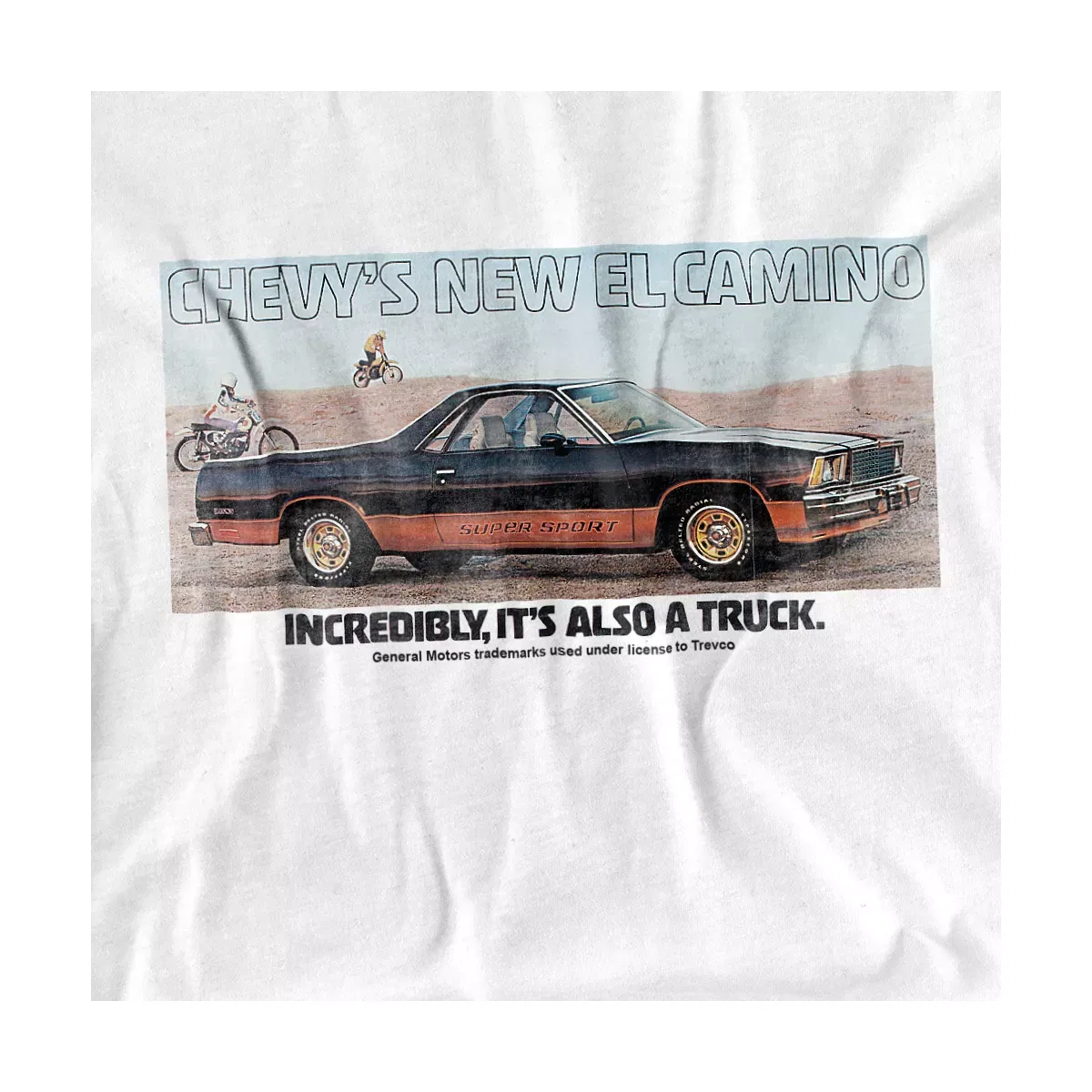 Детский боди-комбинезон с коротким рукавом Chevy El Camino Chevrolet, White — фото 2