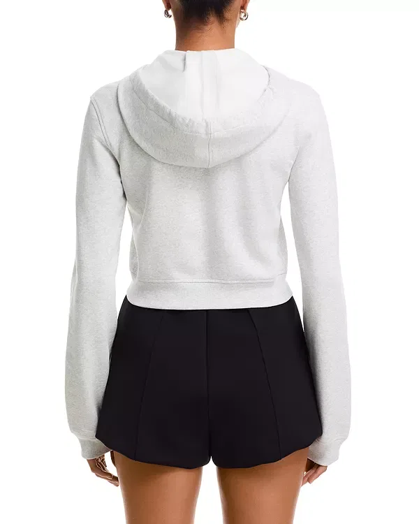 Женская толстовка на молнии с длинным рукавом Alexander Wang, Light Heather — фото 3