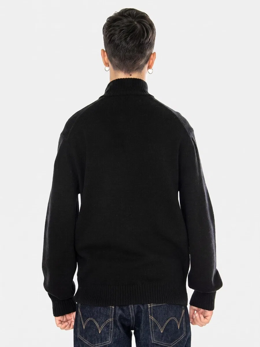 Вязаный кардиган LACOSTE 'Pullover AH3052-031 Black' черного цвета — фото 3