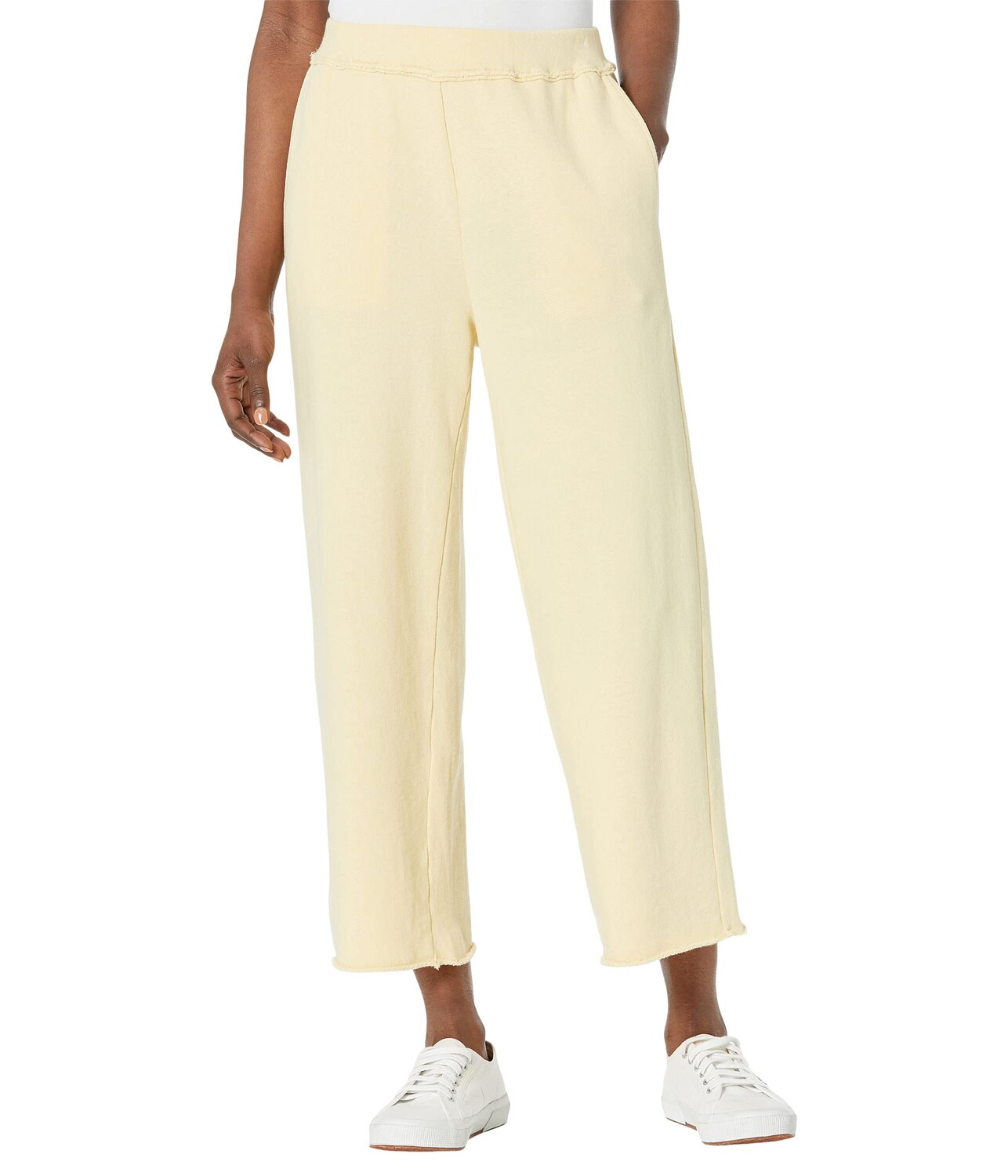 

Брюки прямого кроя Eileen Fisher, Cropped Straight Pants in Organic Cotton French Terry, Серый, Брюки прямого кроя Eileen Fisher, Cropped Straight Pants in Organic Cotton French Terry