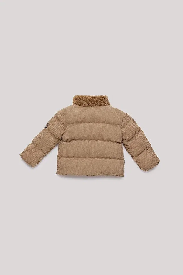 Детское пальто для девочек с длинным рукавом Gb Baby, Brown — фото 2