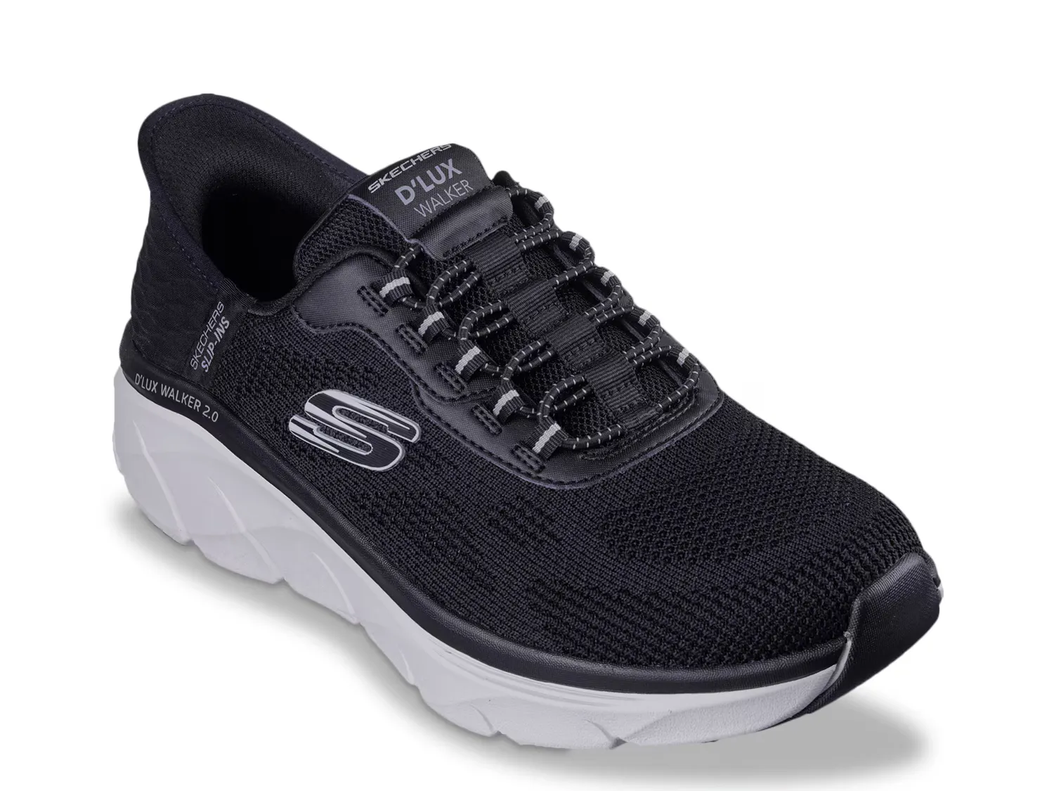 

Кроссовки Hands Free Slip-ins Relaxed Fit D'Lux Walker 2.0 Rezinate Sneaker Skechers, черный/серый