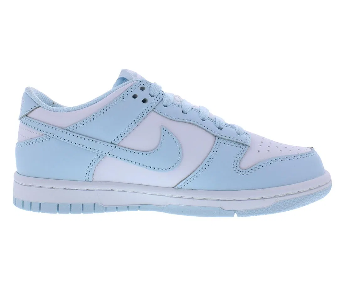 Детские кроссовки для мальчиков с принтом Dunk NIKE, White Blue Glacier — фото 2