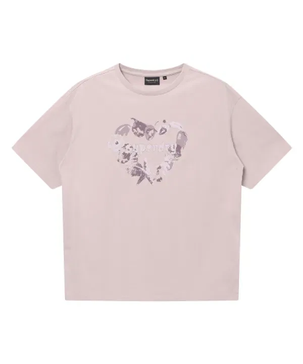 Футболка с принтом сердца, Heart Print, Superdry, Light Purple — фото 2