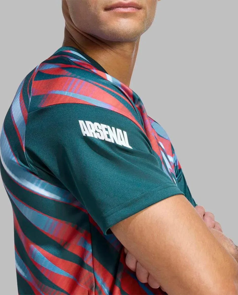 Мужская футболка с принтом Arsenal FC 2026-2027 Prematch adidas, Verde — фото 4