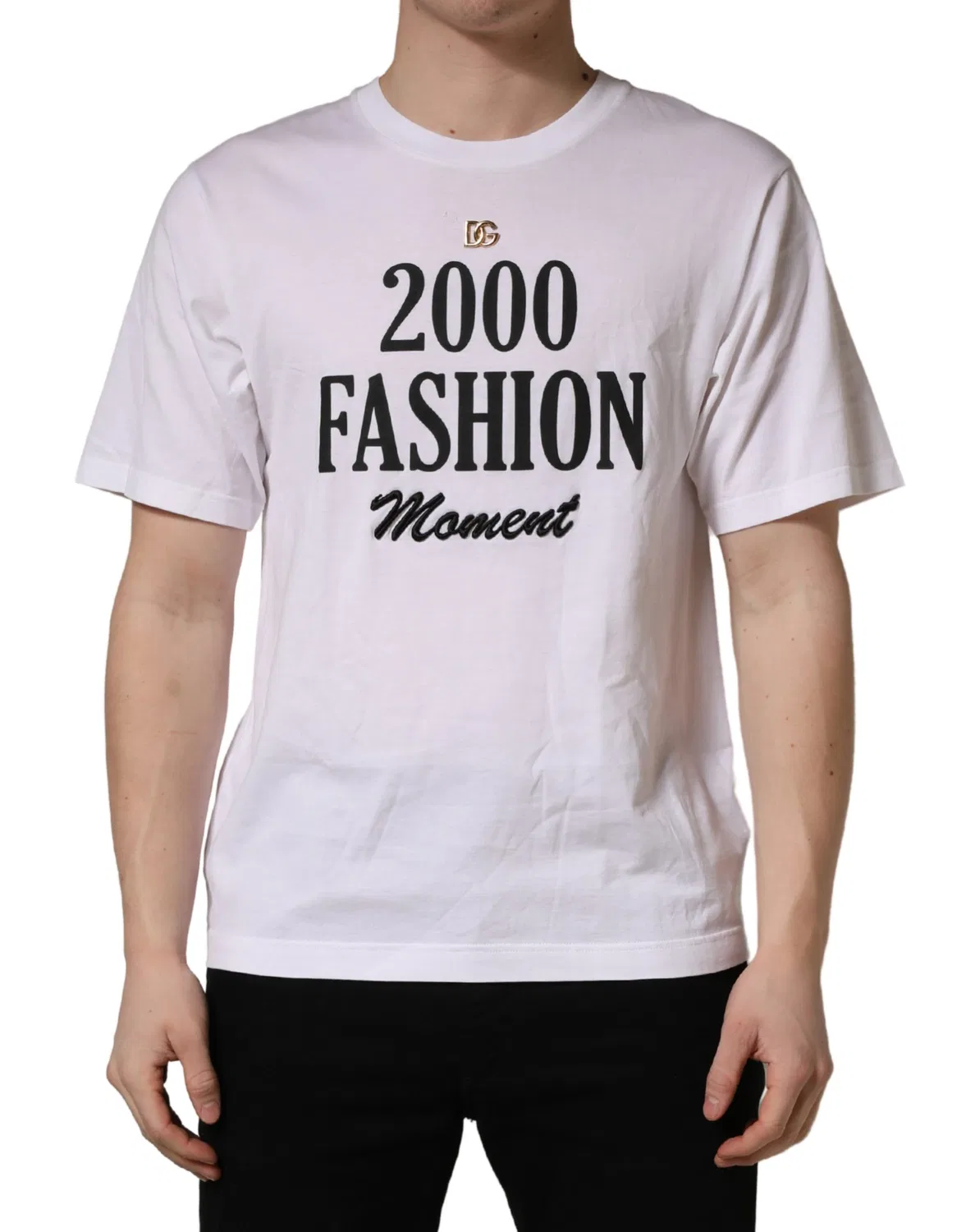 Мужская футболка с принтом с коротким рукавом White Graphic Print DG Dolce & Gabbana, White
