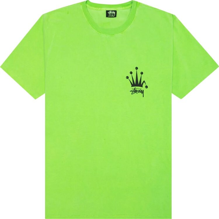 

Футболка Stussy Regal Crown Pigment Dyed Tee 'Green', зеленый
