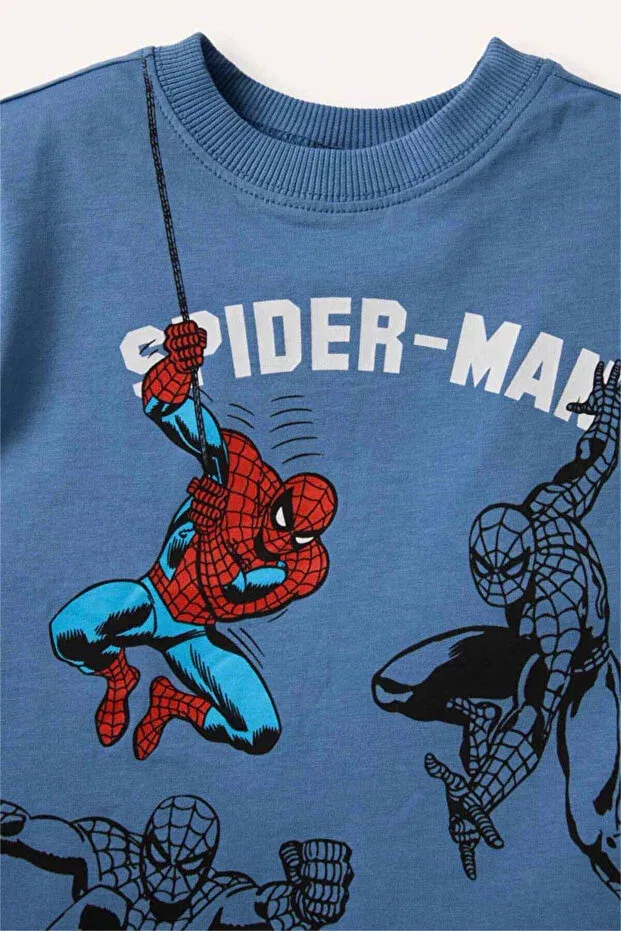 Детская футболка для мальчиков с коротким рукавом Marvel Spiderman Defacto, Blue — фото 2