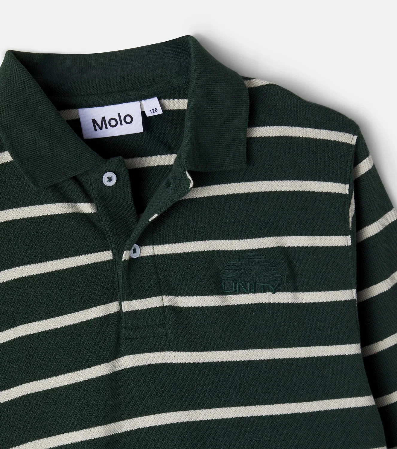 Поло из хлопка в полоску, модель Taxus Stripe, Molo, черный — фото 4