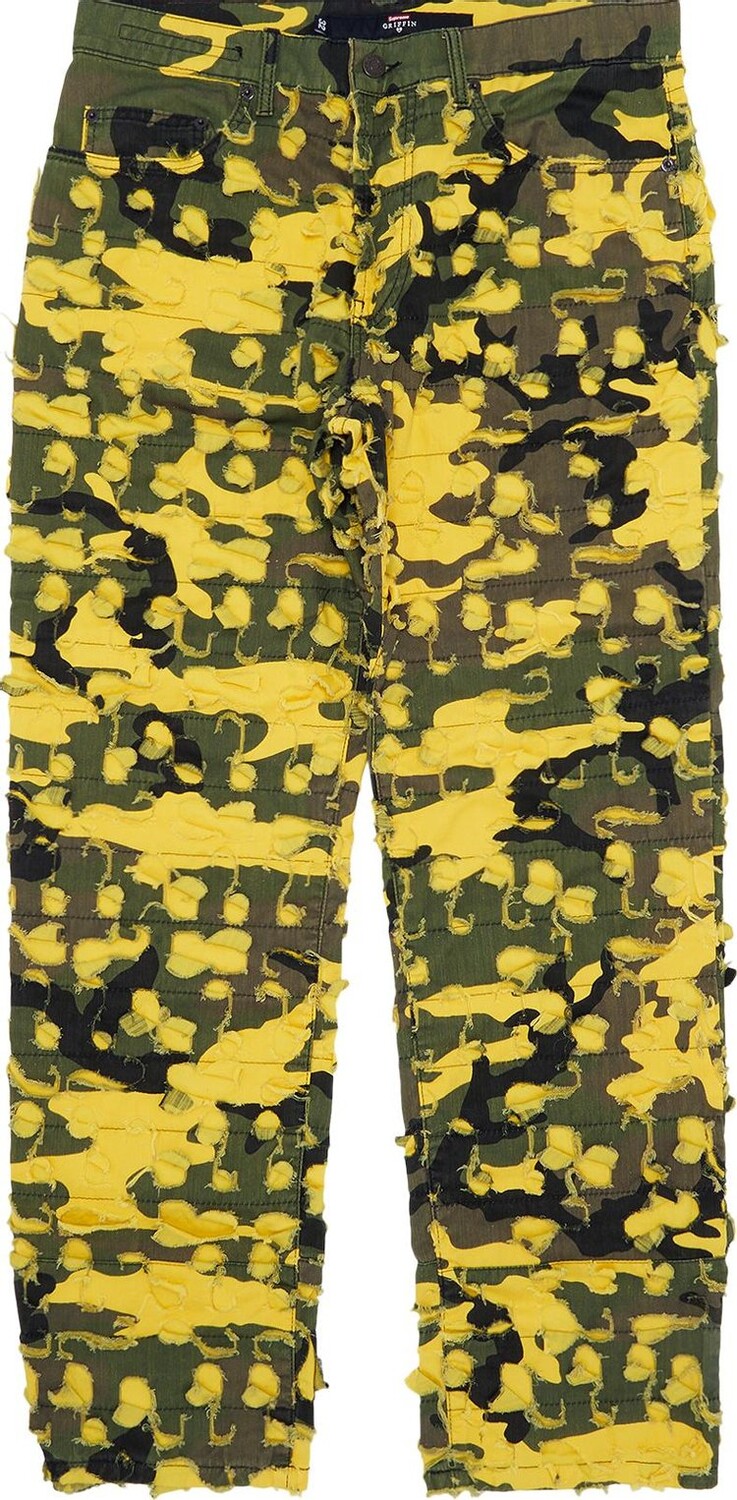 

Джинсы Supreme x Griffin 5-Pocket Jean 'Yellow Camo', разноцветный