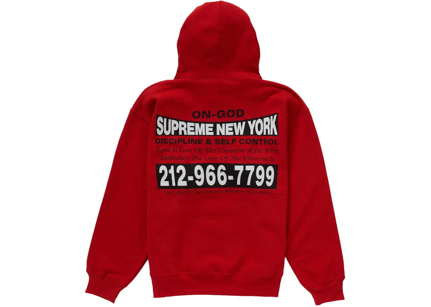 Мужская худи с принтом Supreme On God, Burnt Red