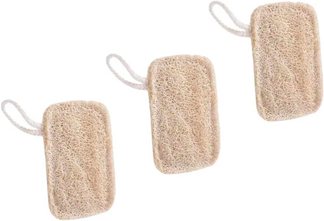 Мочалка для посуды 12 шт, Luffa, minkissy, бежевый