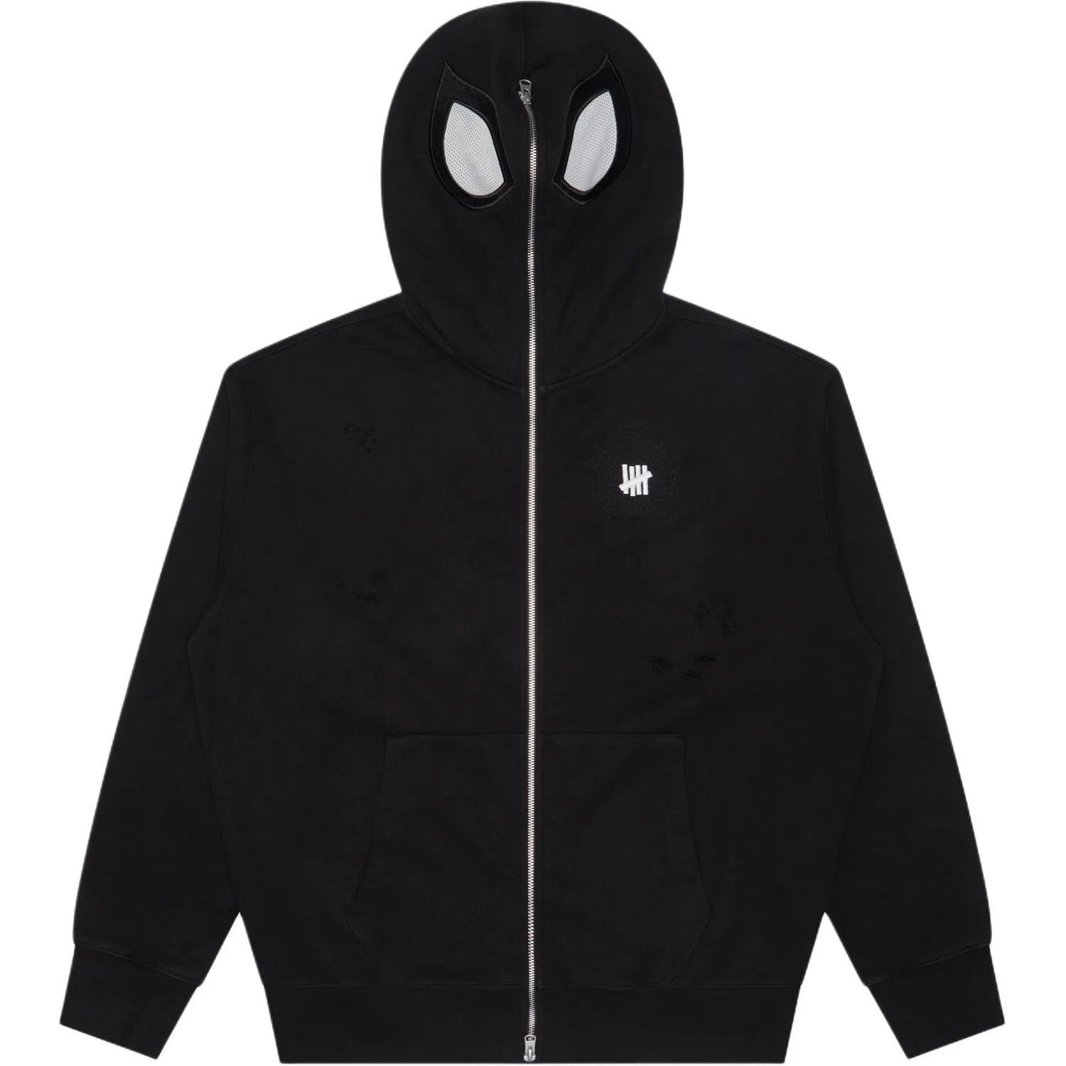 Детский свитшот с капюшоном с принтом Spider Man Collaboration Collection UNDEFEATED, черный