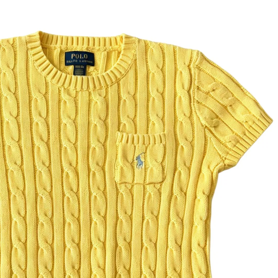 Детский свитер с круглым вырезом Polo Ralph Lauren, Yellow — фото 4