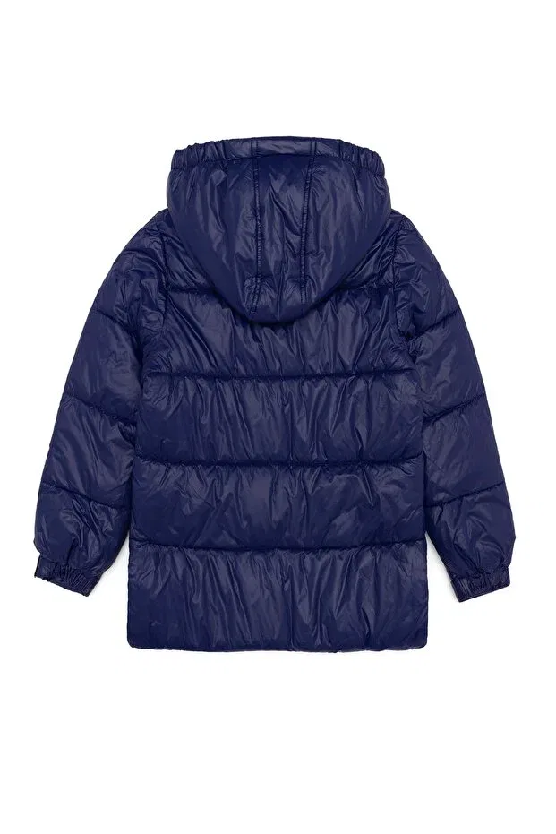 Детское пальто для мальчиков с капюшоном U.S. Polo Assn., Blue — фото 2