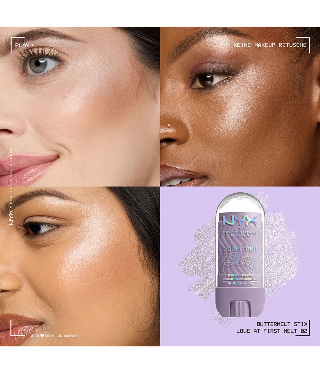 Хайлайтер-стик Nyx Professional Makeup Buttermelt Stix, Love At First Melt, 5 г — фото 2