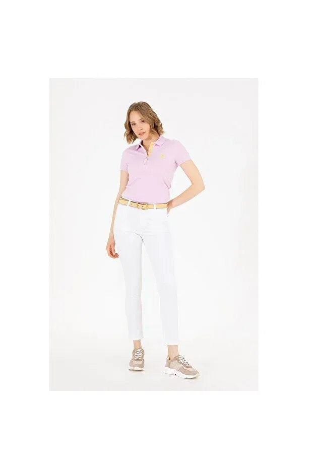 Женские брюки Regular Fit U.S. Polo Assn., White — фото 2