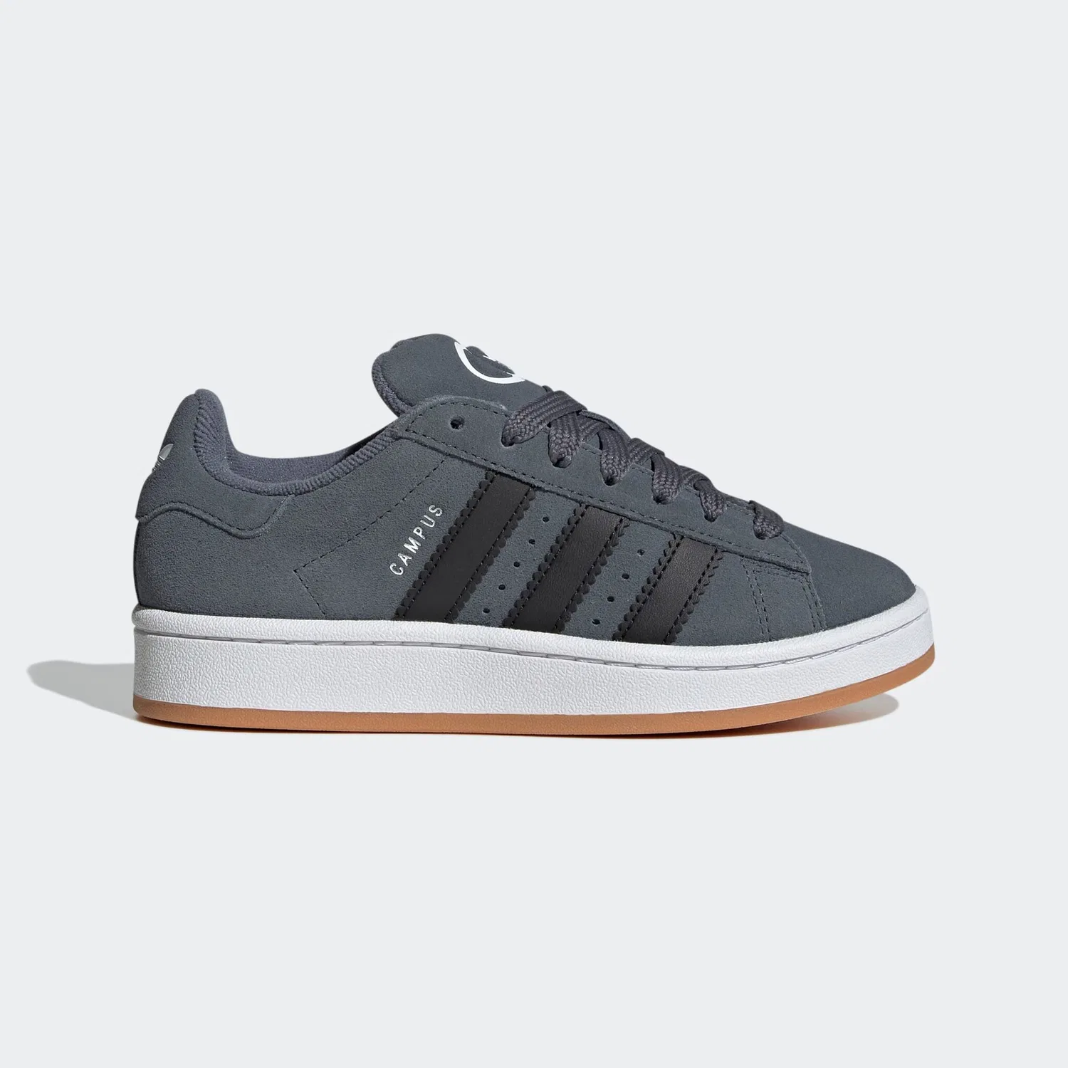 Детские кроссовки ретро-стиля Campus 00s Adidas Originals, Onix/Cloud White/Gum — фото 2