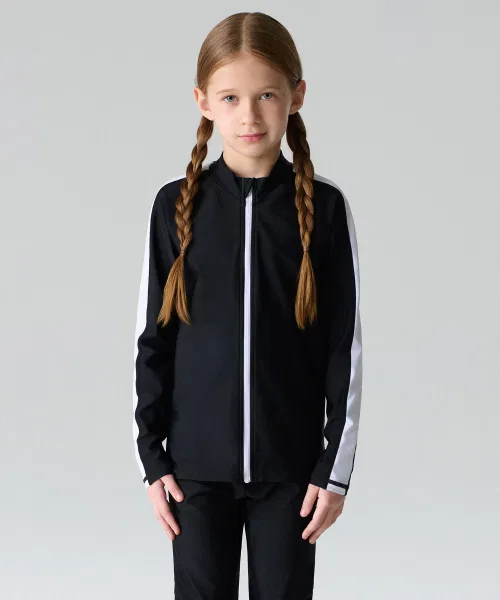 Детский рашгард с длинным рукавомBold Line Water Black/White MUSINSA STANDARD KIDS, Black/White