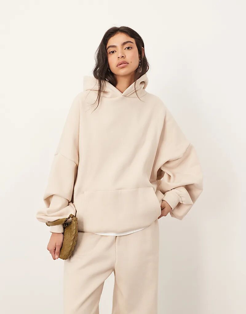 

Толстовка ARRANGE большого размера премиум-класса цвета овсянки